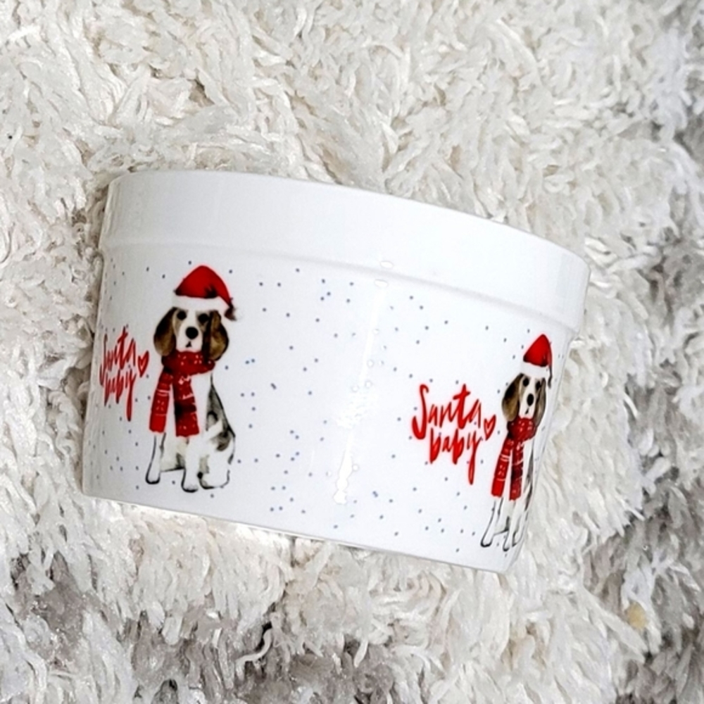 Ciroa Ramekin Bowl Puppy Christmas Holiday Dip Snack Bowl